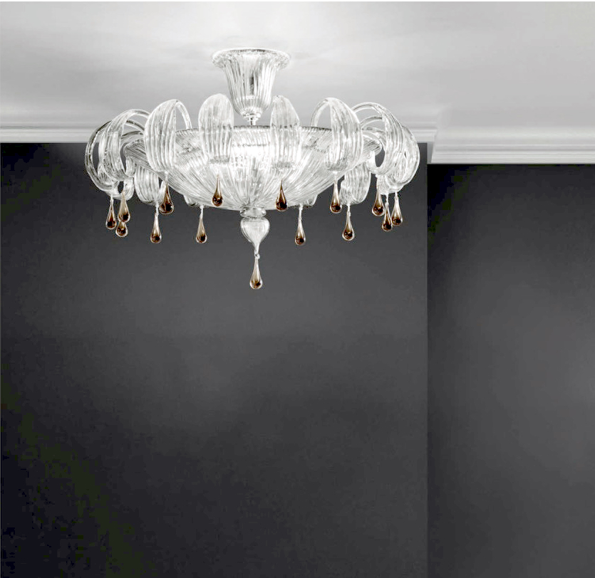 ATHENA GOCCE - PLAFONIERA 78cm
