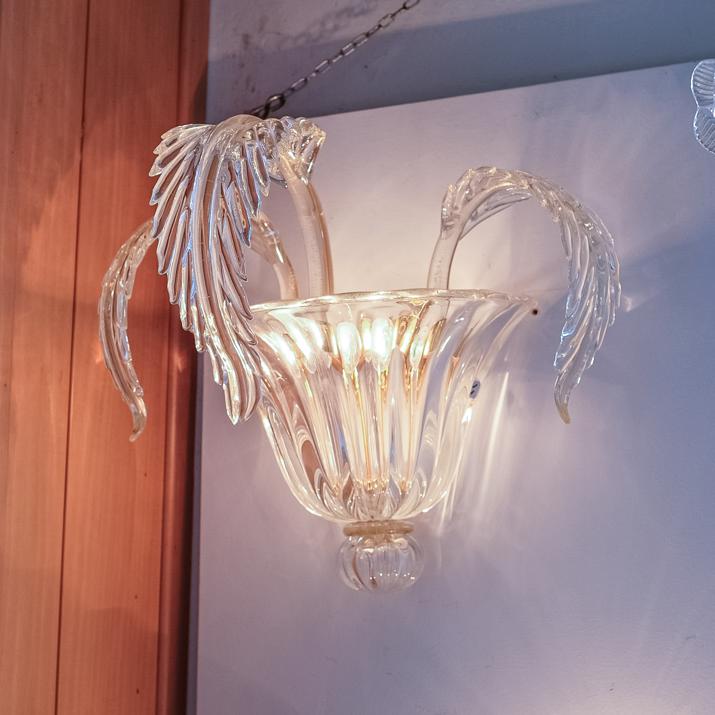 MONTPELLIER APPLIQUE di murano - cristallo con oro