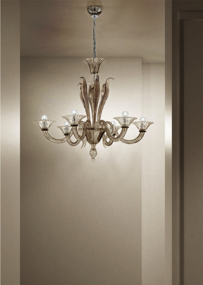 Pastorali lampadario 6 luci fume