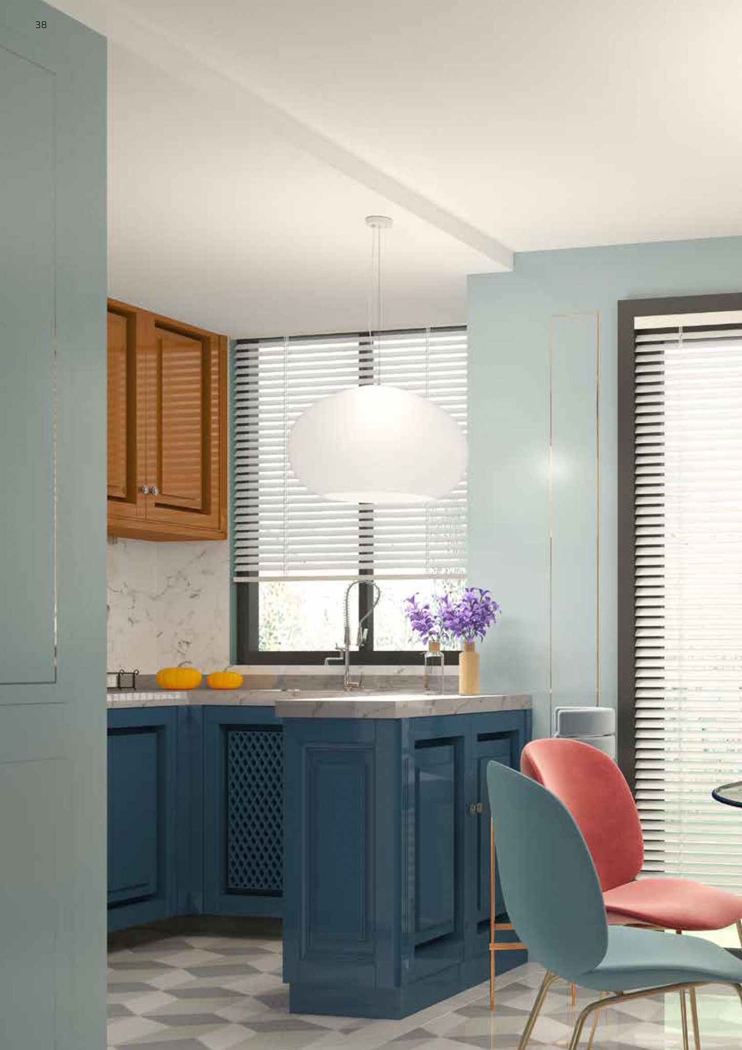 CASPER - SOSPENSIONE IN VETRO BIANCO ACIDATO