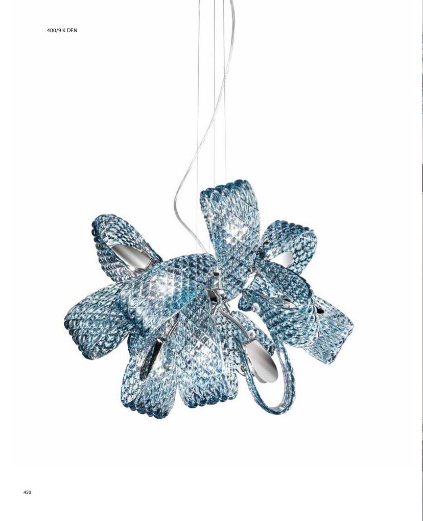 CLOUD - SOSPENSIONE 9 LUCI - DECORO DENIM