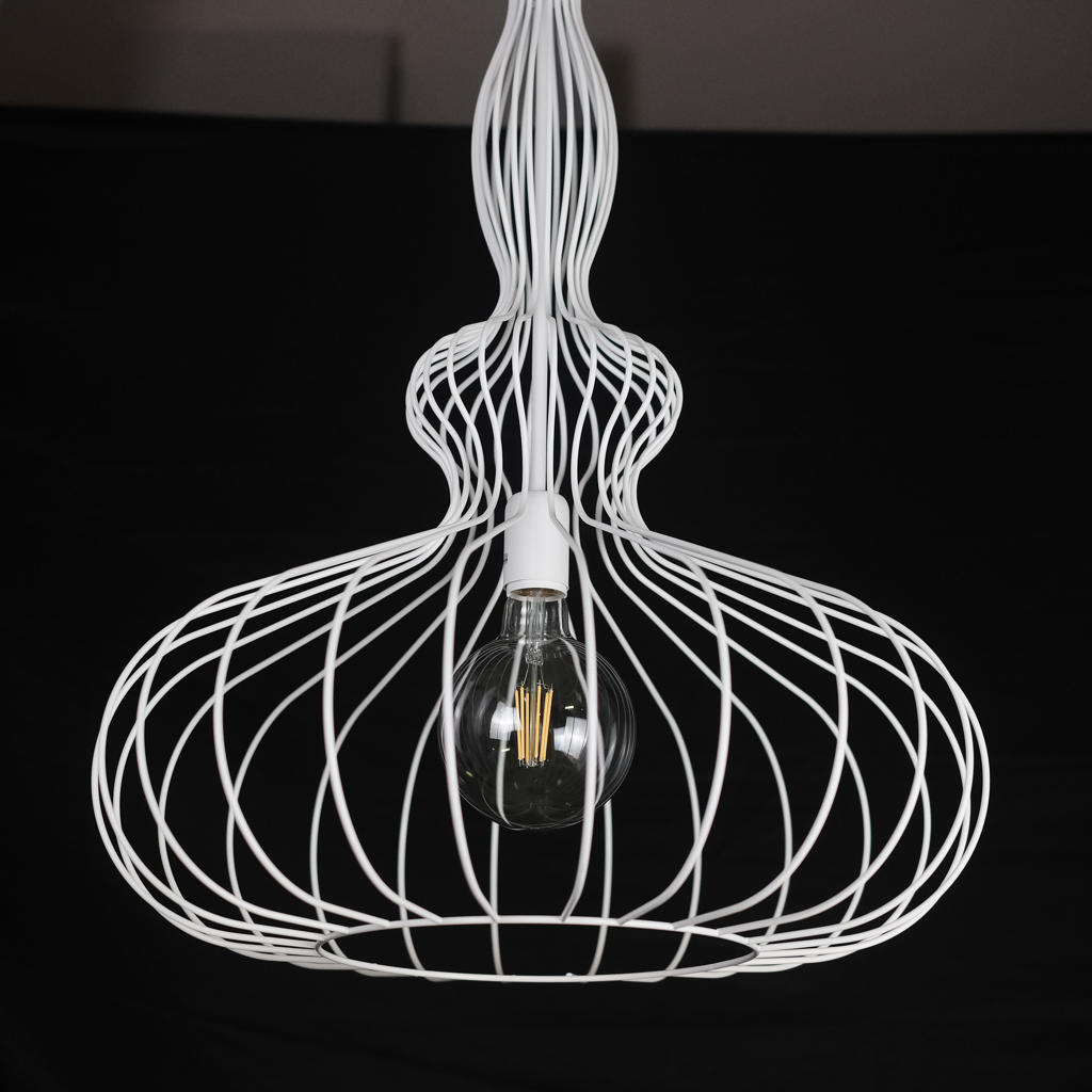 ISOBEL- SOSPENSIONE STILE CLASSICO E COUNTRY - METALLO COLOR BIANCO O RAME