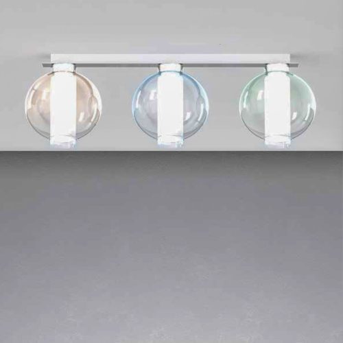 ILINE - PLAFONIERA DA SOFFITTO O PARETE CON VETRO COLOR