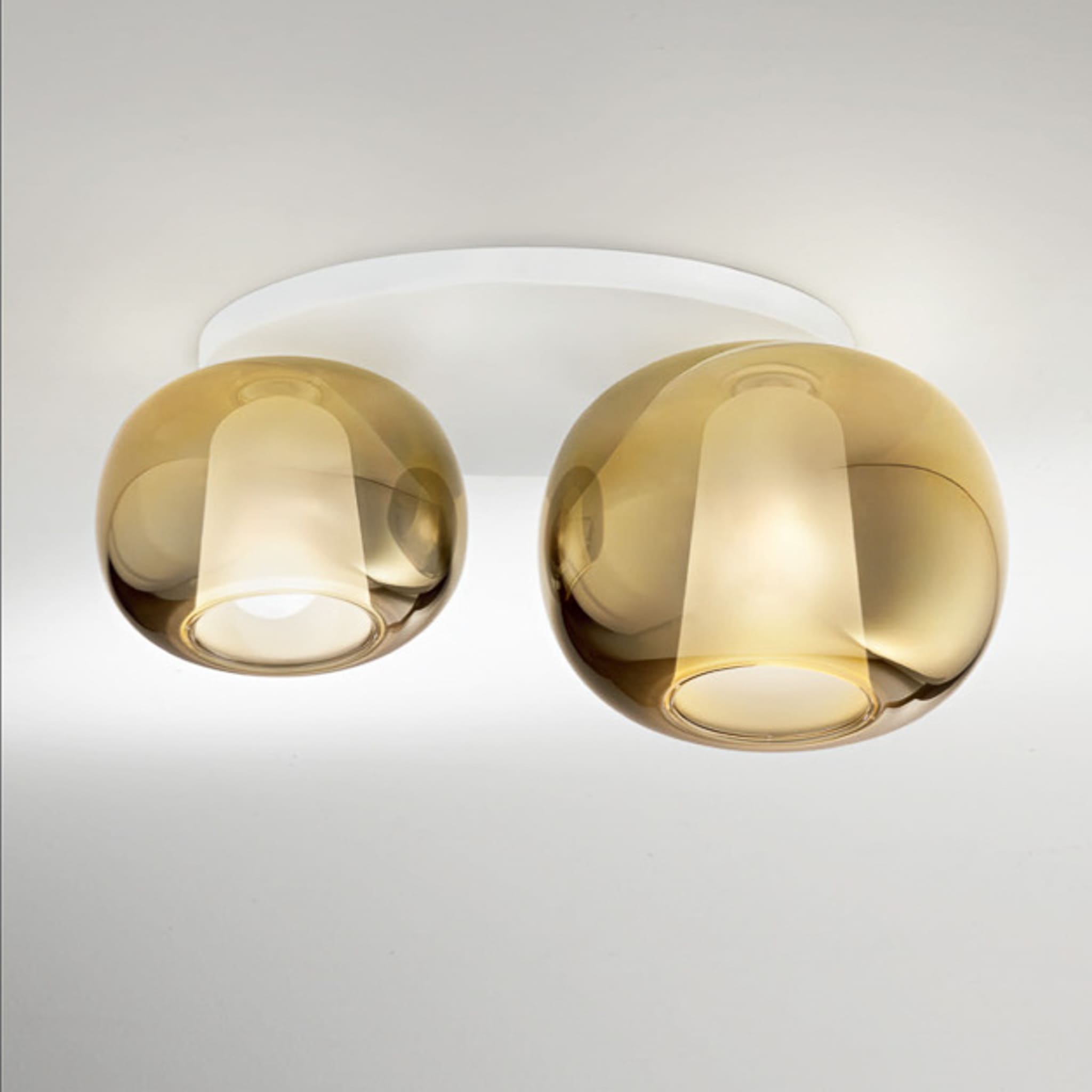 RAI - PLAFONIERA DA SOFFITTO - DIFFUSORI IN VETRO BOROSILICATO