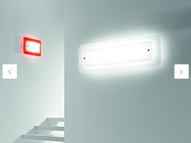 BLIZZARD - APPLIQUE DA PARETE - FOGLIA ARGENTO - BIANCO - ARANCIO - ARGENTO