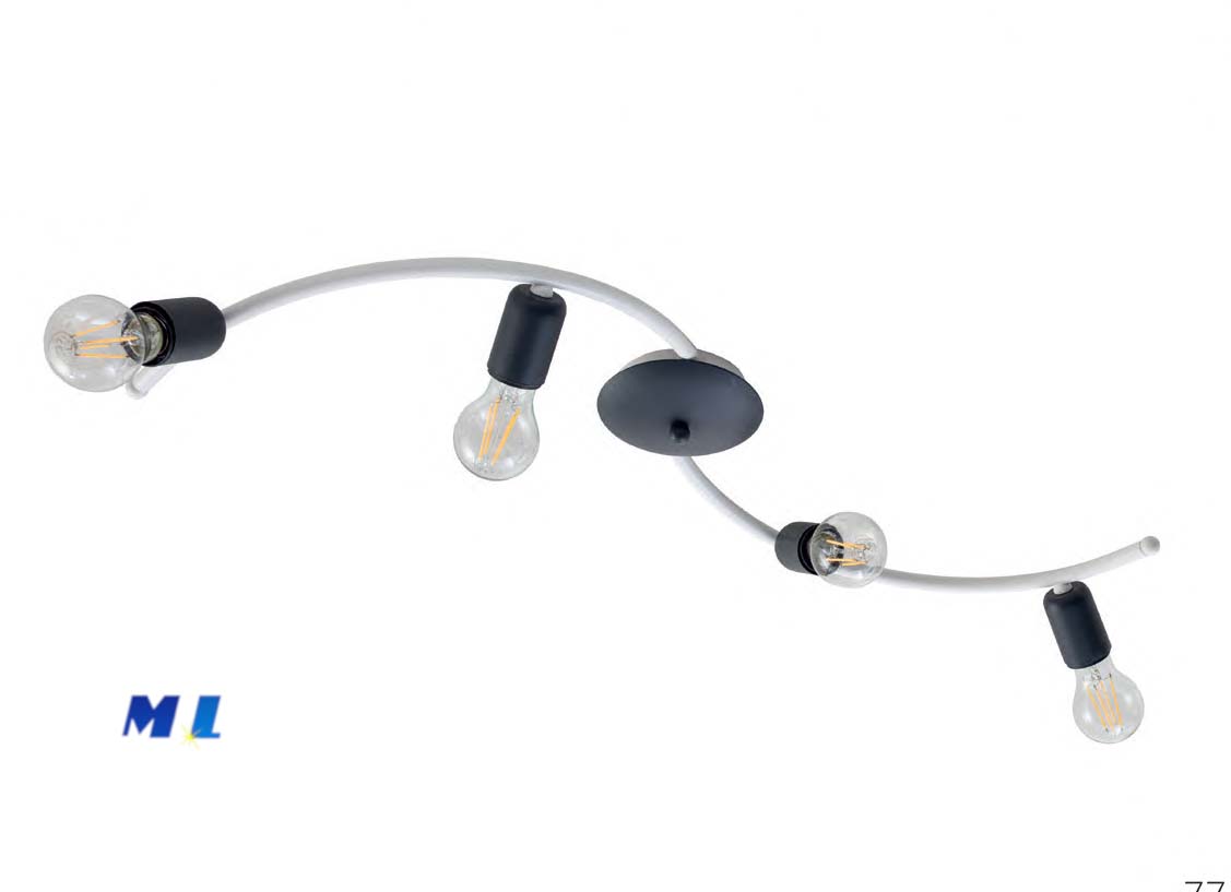 PABLO - PLAFONIERA VERSIONE 4 LUCI