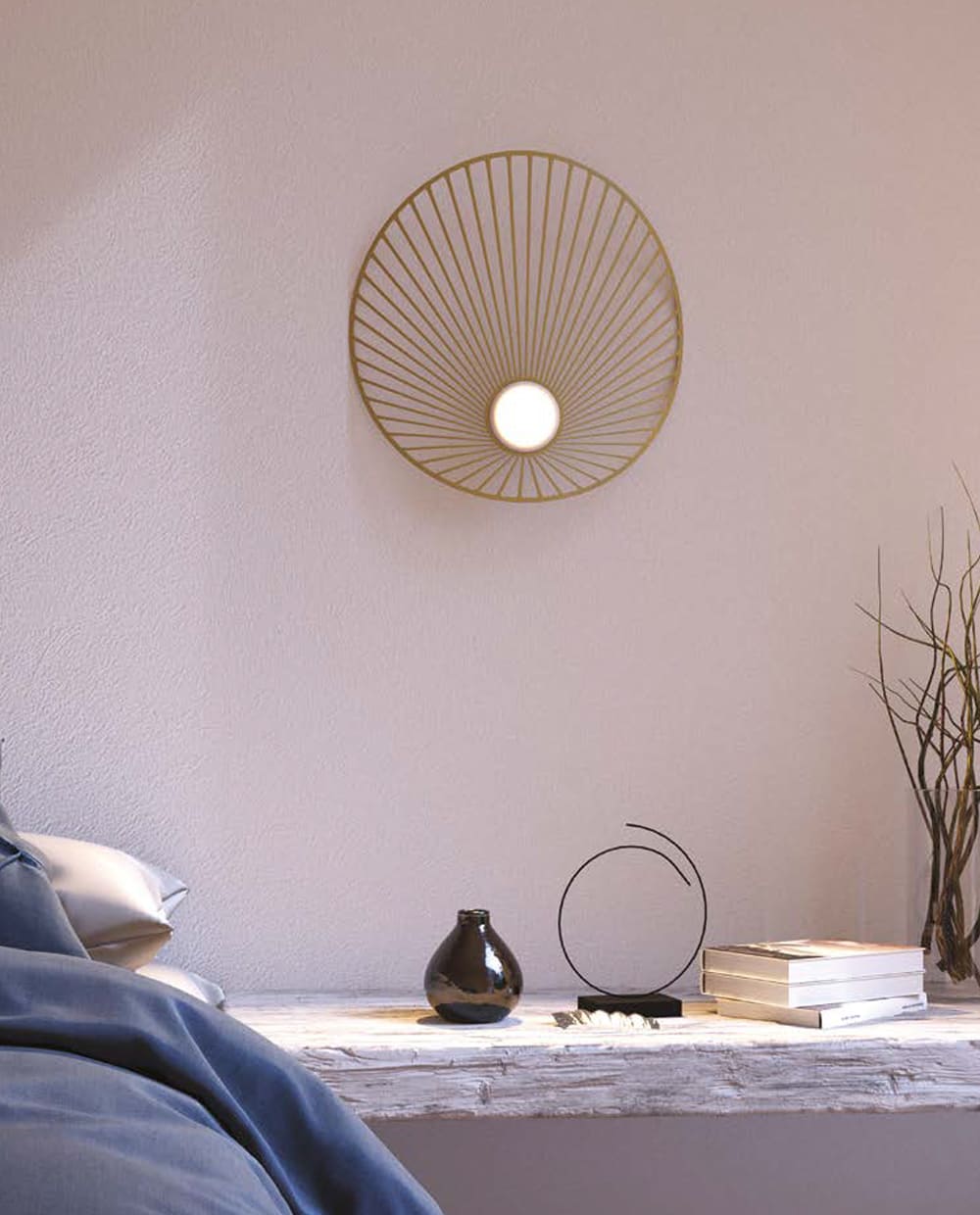 RAYS - APPLIQUE COLOR SABBIA - 1xE27