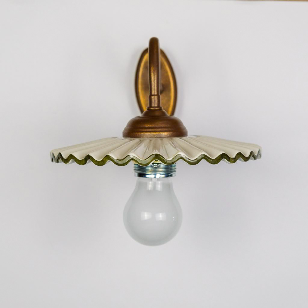 Jupiter - applique con ceramica Ø20cm -Verde