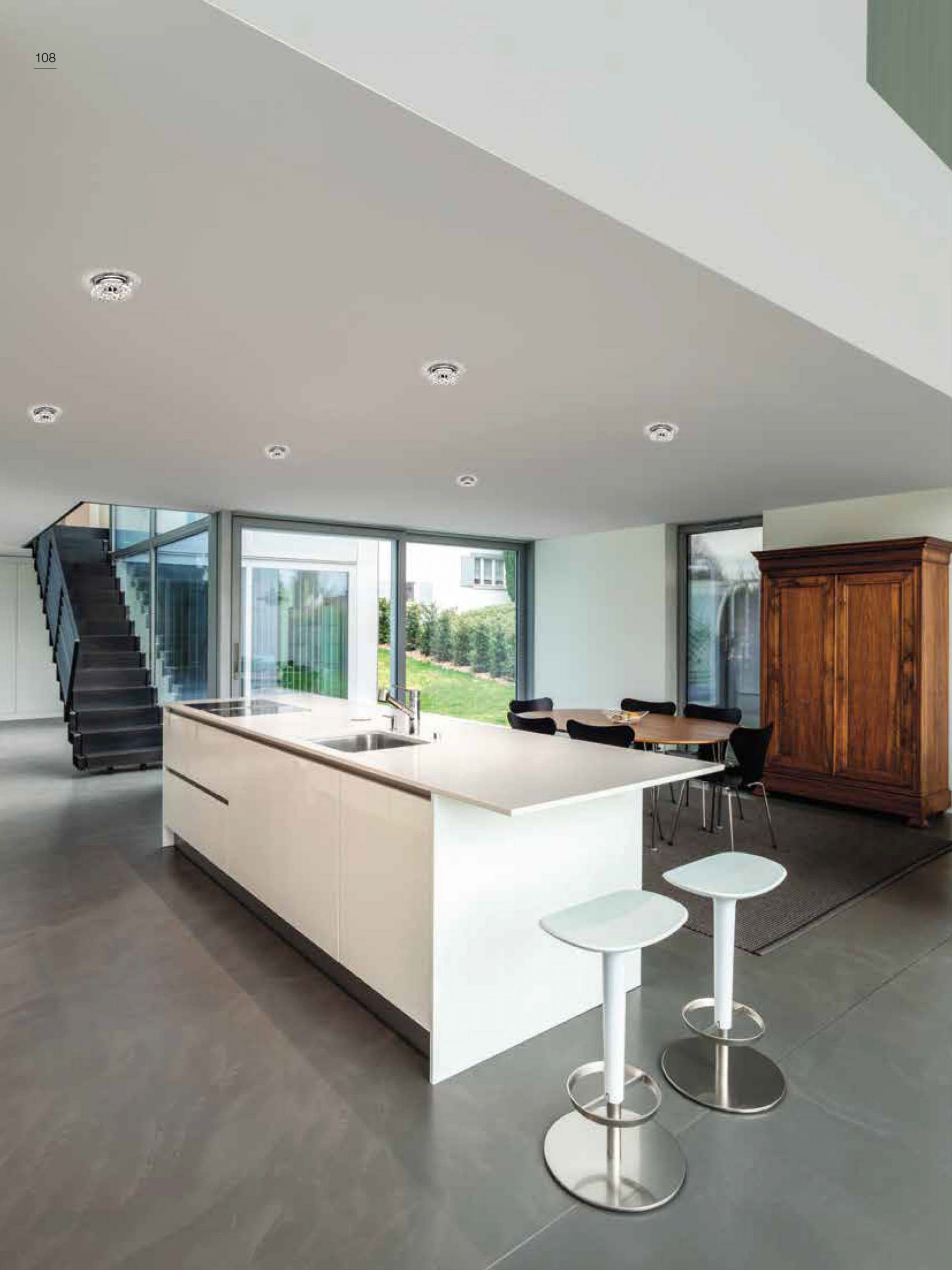 FARETTO ORO E CROMO - PENDENTI CRISTALLO - GU10 - CIGNO