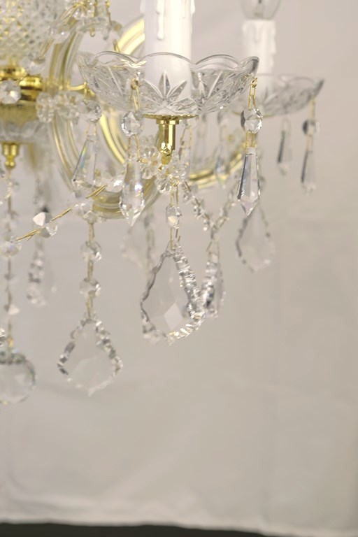 LIENZ - CON CRISTALLI MARIA TERESA - 5 LUCI - RIFINITURA ORO