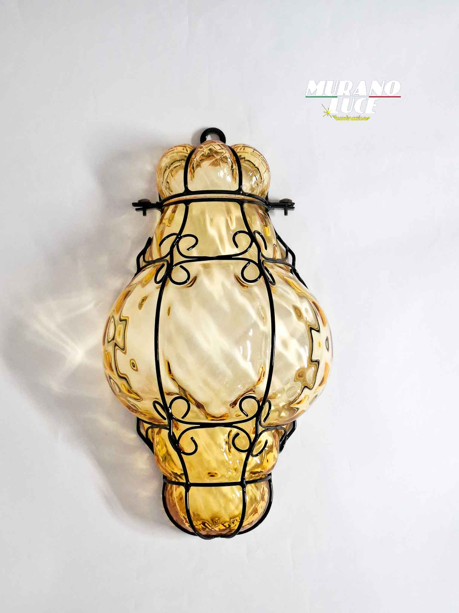 APPLIQUE AMBRA SOMMERSO - LANTERNA OVAL AMBRA - 1xE14