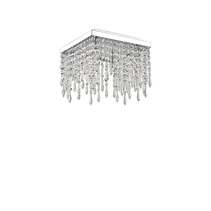 Plaza Plafoniera 4 Luci cristallo 24%