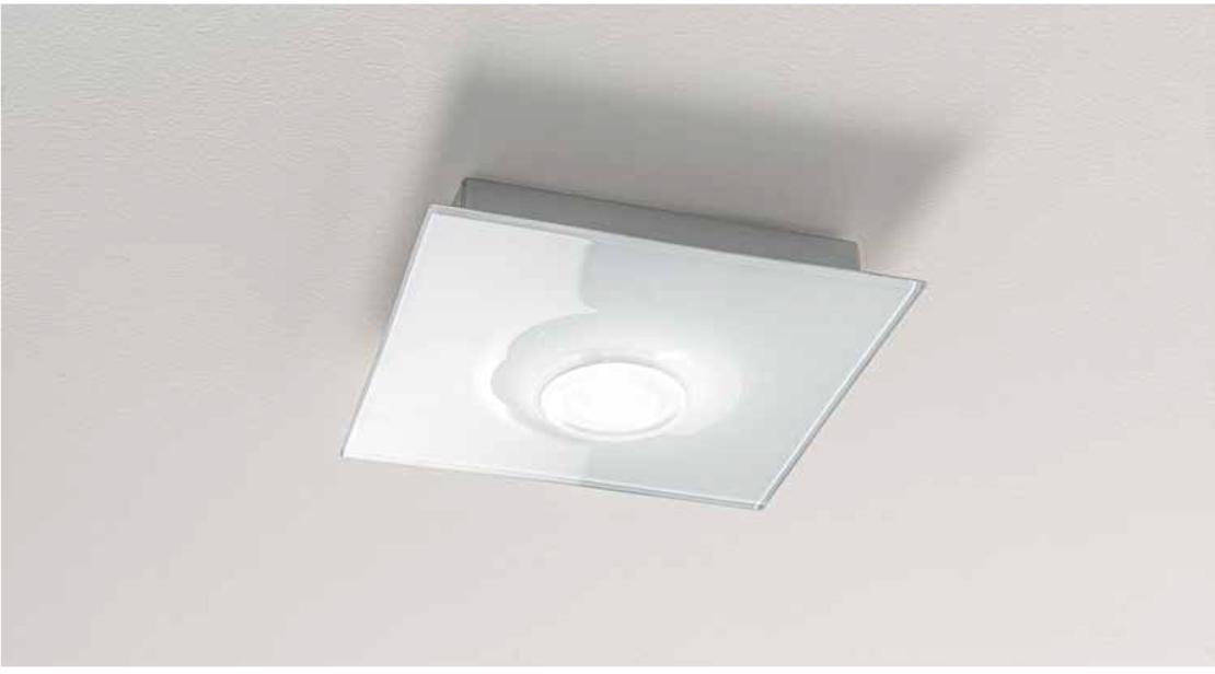 Pois plafoniera 1 luce bianco