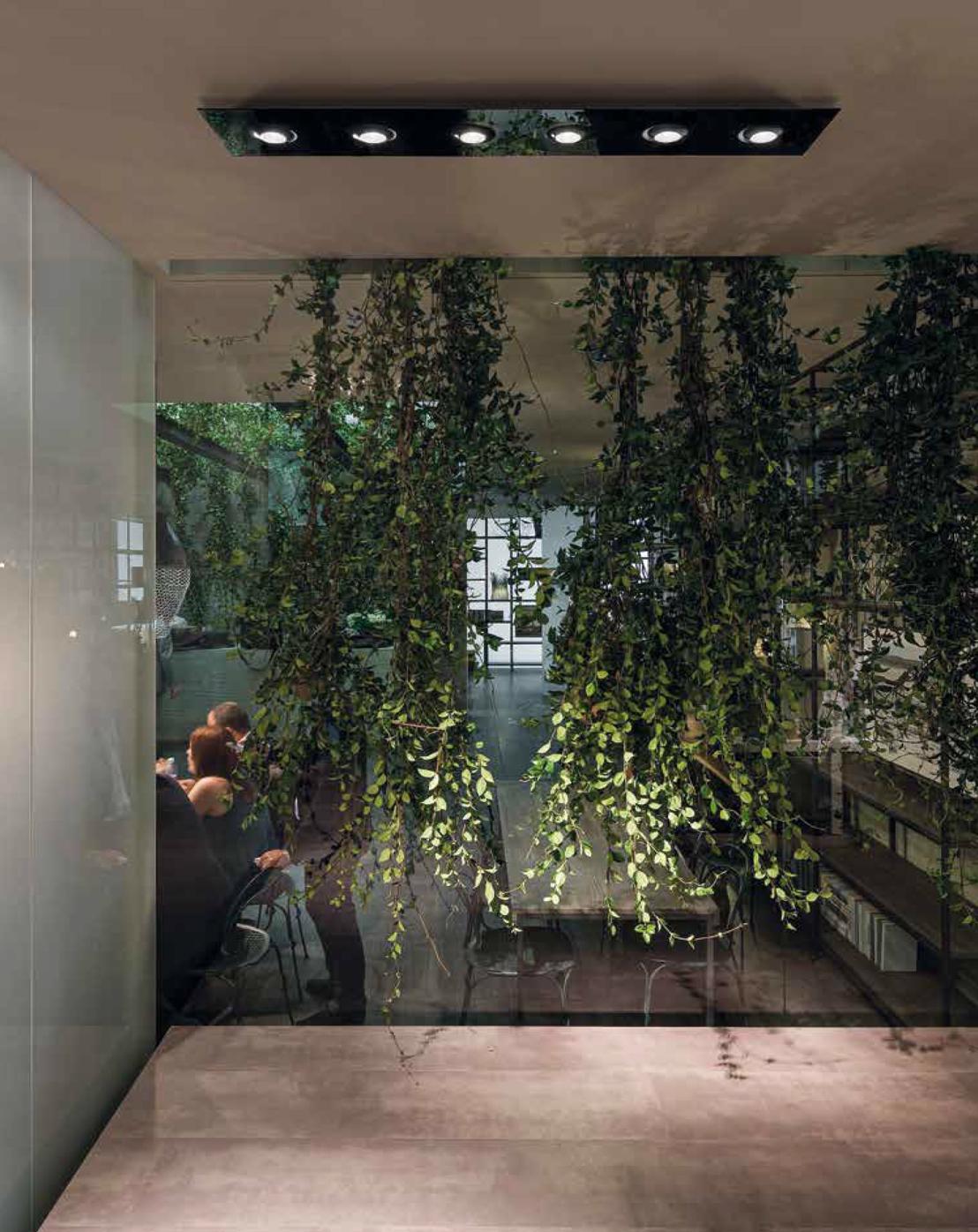 Pois plafoniera nero 7 luci