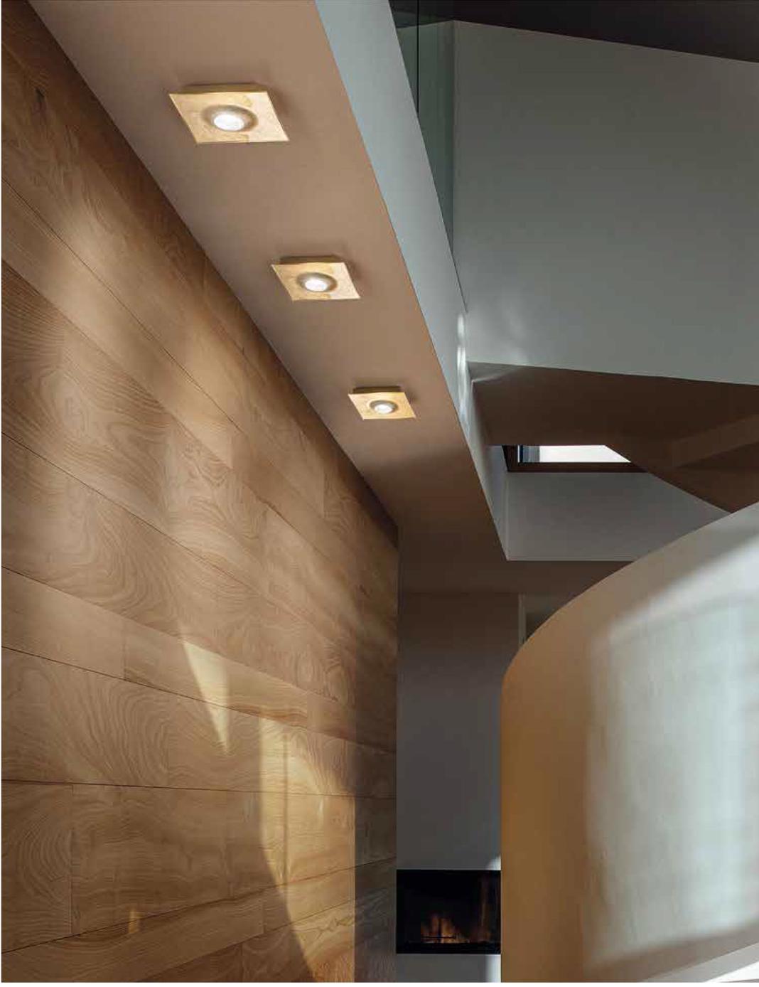 Pois plafoniera 1 luce foglia oro