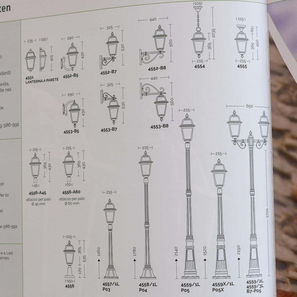 Artemide corten- lampada da parete su