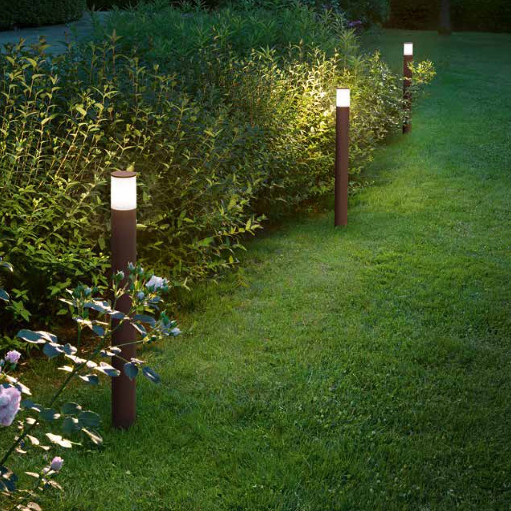 SIGARO - COLOR BRUNITO - IP54 SIGARO - PALETTO DA ESTERNO - COLOR BRUNITO - 1xE27