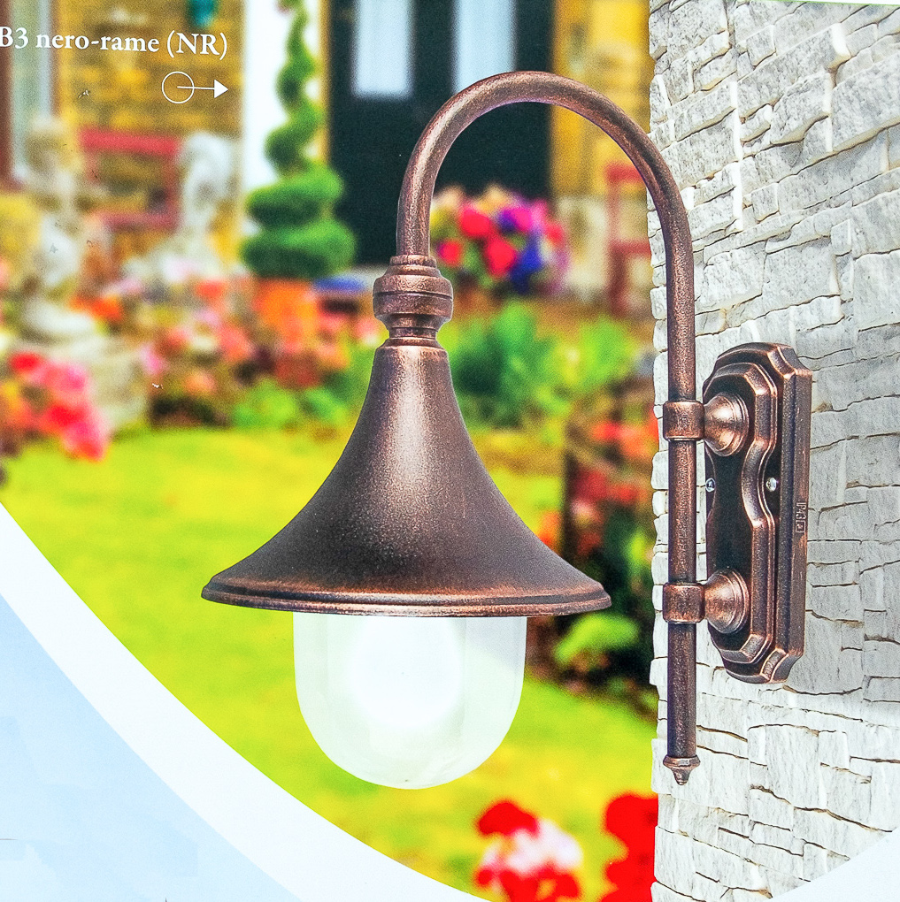 DIONE - APPLIQUE NERO RAME braccio B3