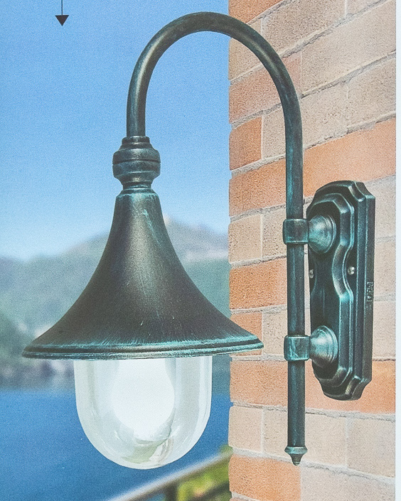 DIONE - APPLIQUE NERO VERDE braccio B3