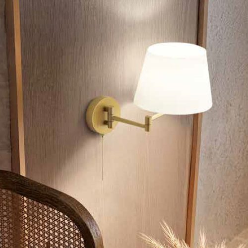 CRANE - APPLIQUE ORO OPACO - PARALUME BIANCO