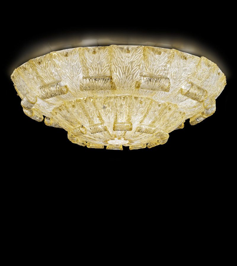 Dorian 154 oro Plafoniera di Murano