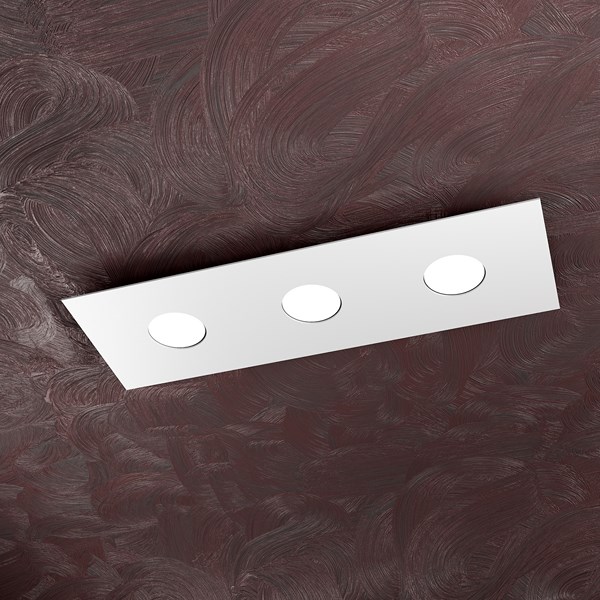 plafoniera rettangolo 3 luci