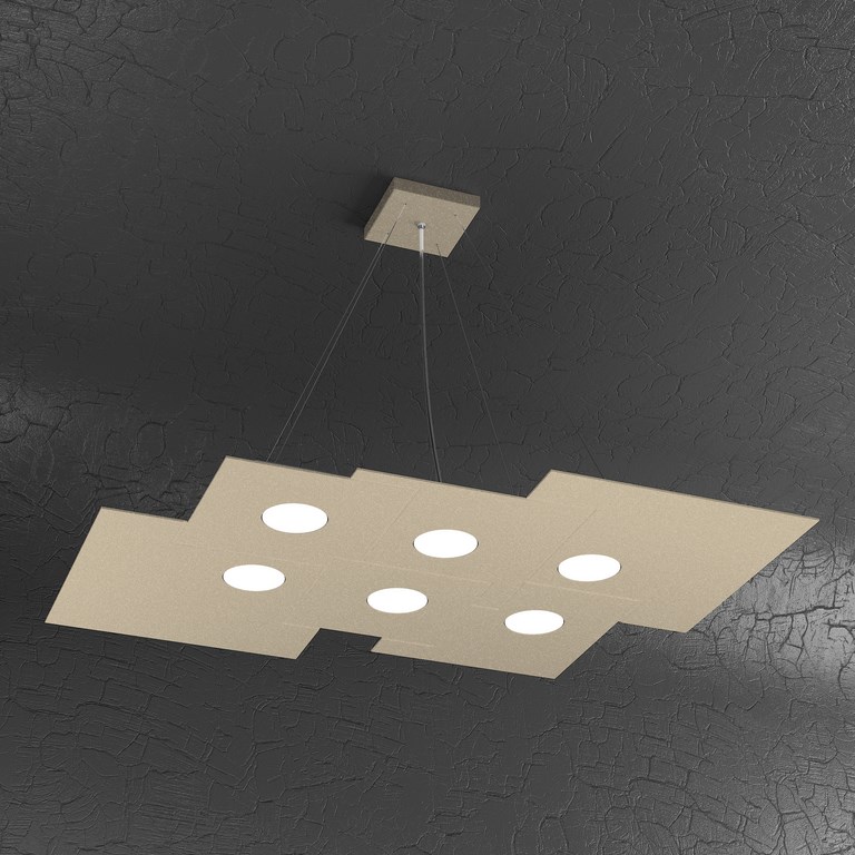 TETRIS SOSPENSIONE 6 LUCI SABBIA