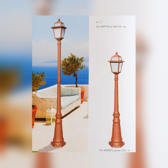 Indromeda Corten - Palo da esterno ndromeda Corten - Palo da esterno