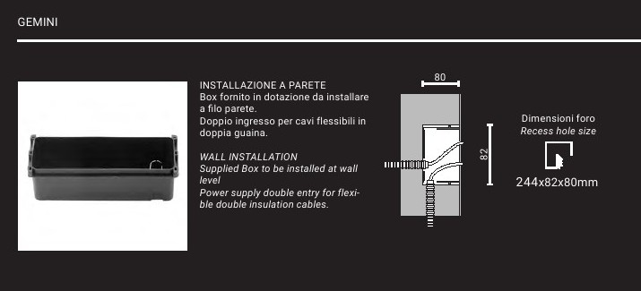 Cassaforma - Incasso in propilene