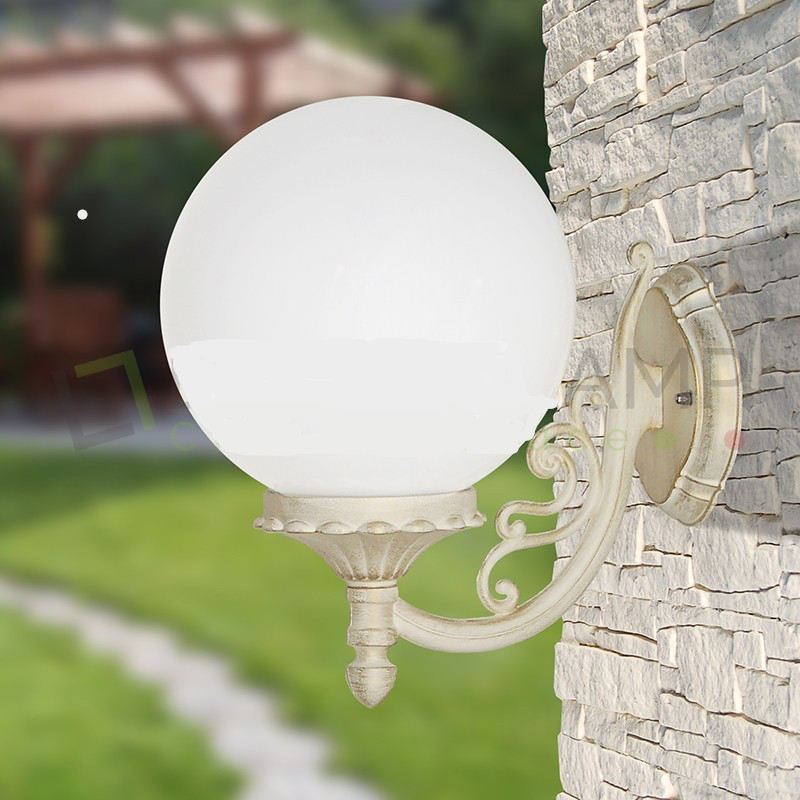 Orione Bianco Applique - Orione Applique - Luce da esterno - Struttura in alluminio pressofuso - diffusore in acrilico