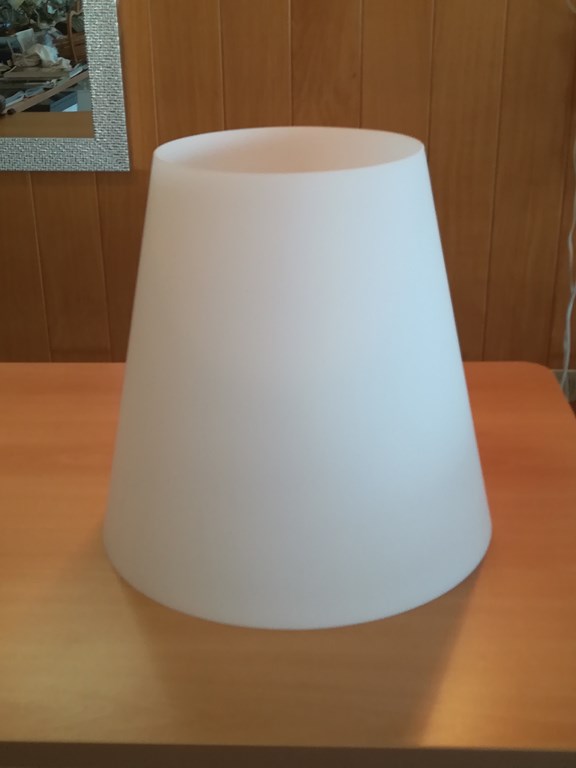 PARALUME IN VETRO SOFFIATO BLANC\FOREVER 41cm - COMPATIBILE CON ALTRE LAMPADE DELLA STESSA LINEA SIMILI