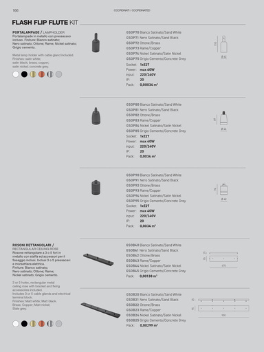 Flexible, sospensione componibile a piacimento di varie lunghezze e colorazioni