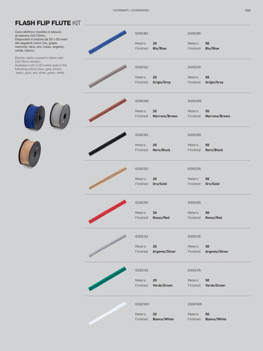 Flexible, sospensione componibile a piacimento di varie lunghezze e colorazioni