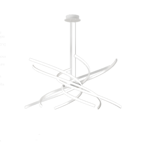 THUNDER - SOSPENSIONE LED GRANDE - ALLUMINIO