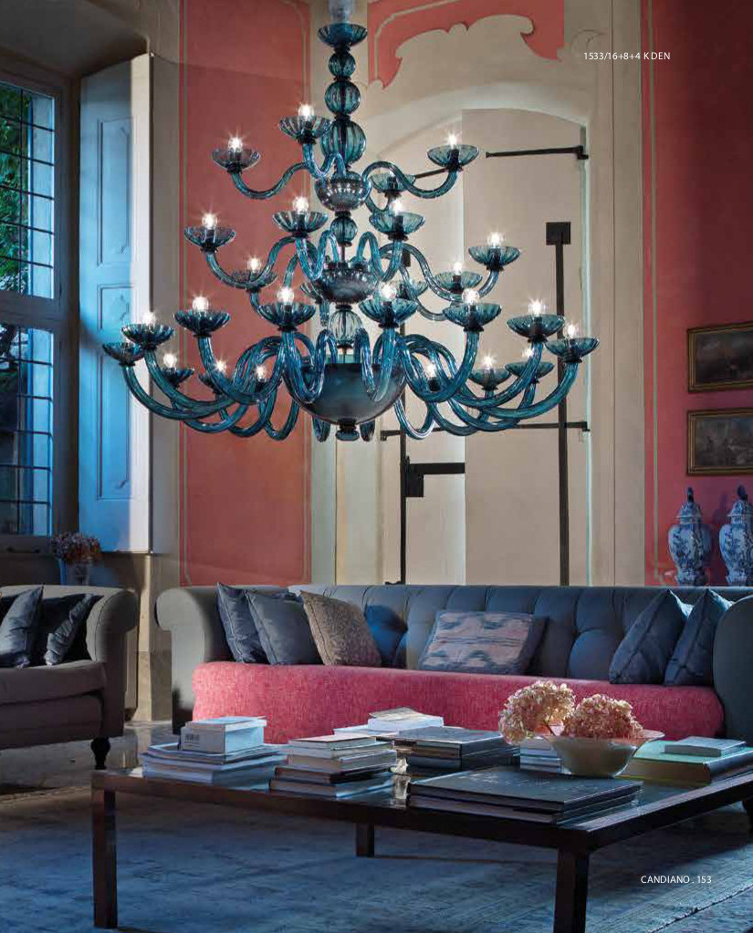 CANDIANO - STILE VETRO DI MURANO - COLOR DENIM CANDIANO - STILE VETRO DI MURANO - COLOR DENIM