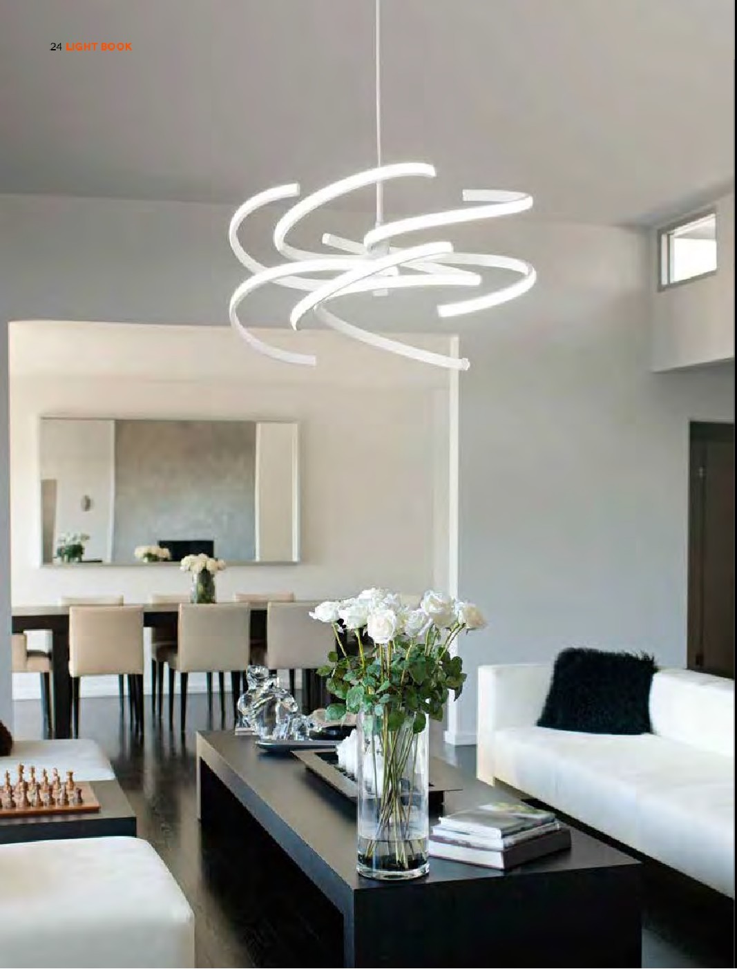 Tornado - Sospensioni a Led - LUCE CALDA - Montatura Cromo