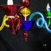 Arlecchino - Lampadario di Murano Multicolor 5 luci