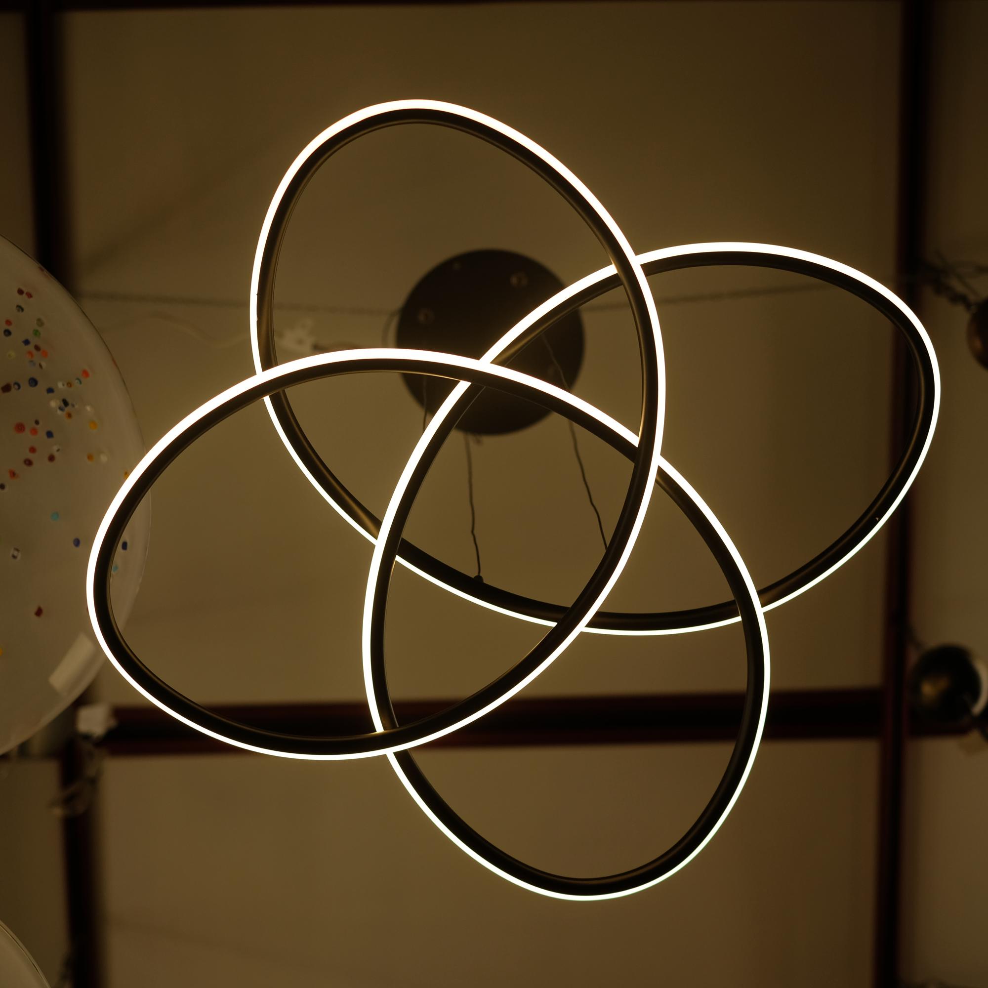 GLOVER - SOSPENSIONE LED NERO OPACO -3000K°