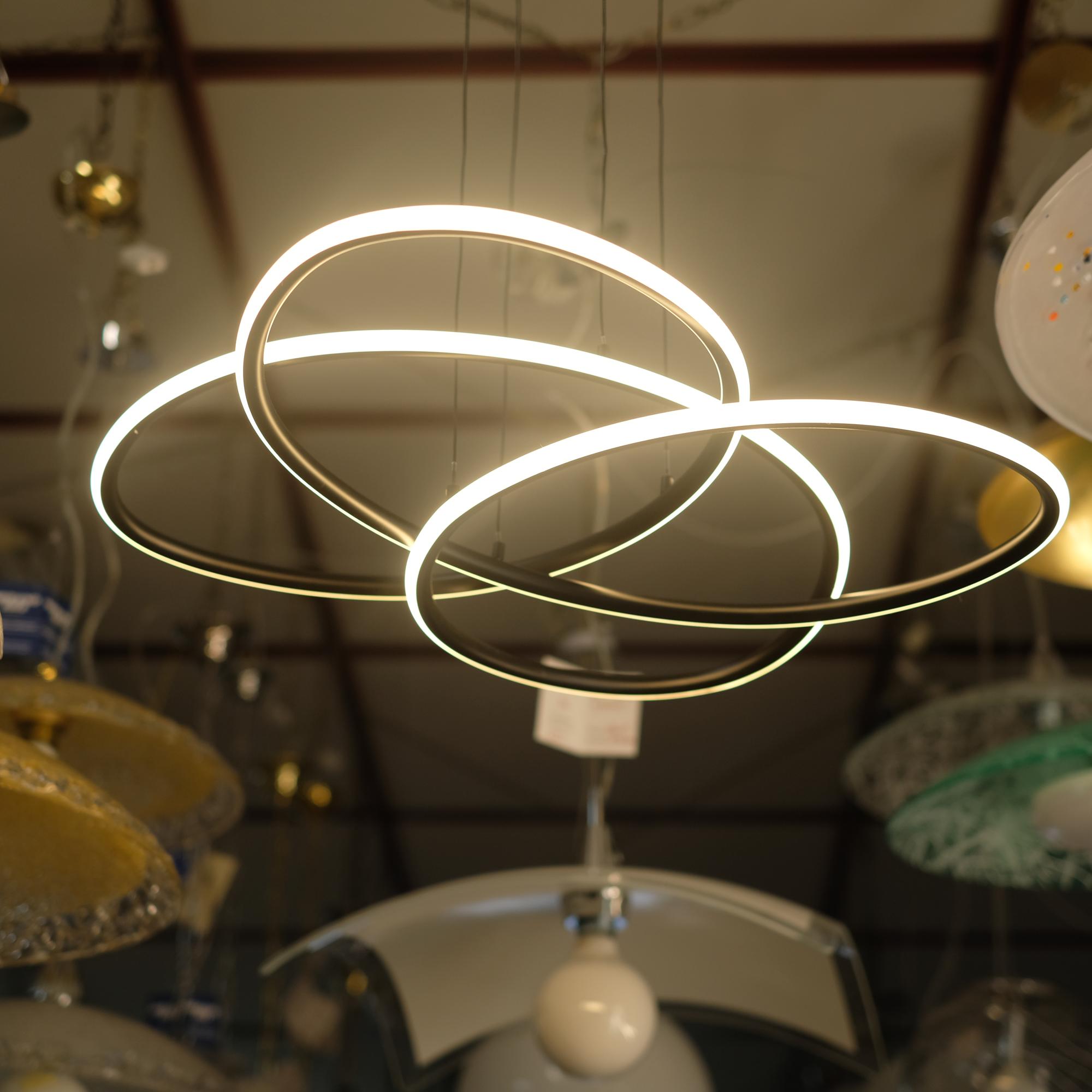 GLOVER - SOSPENSIONE LED NERO OPACO -3000K°