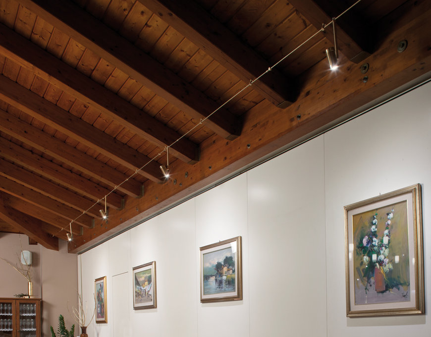 SISTEMA E-VIVA- IDEALE PER AMBIENTI CON MANSARDA E-VIVA SISTEMA BINARIO - SORGENTI A LED - CROMO, NIKEL O ORO FRANCESE