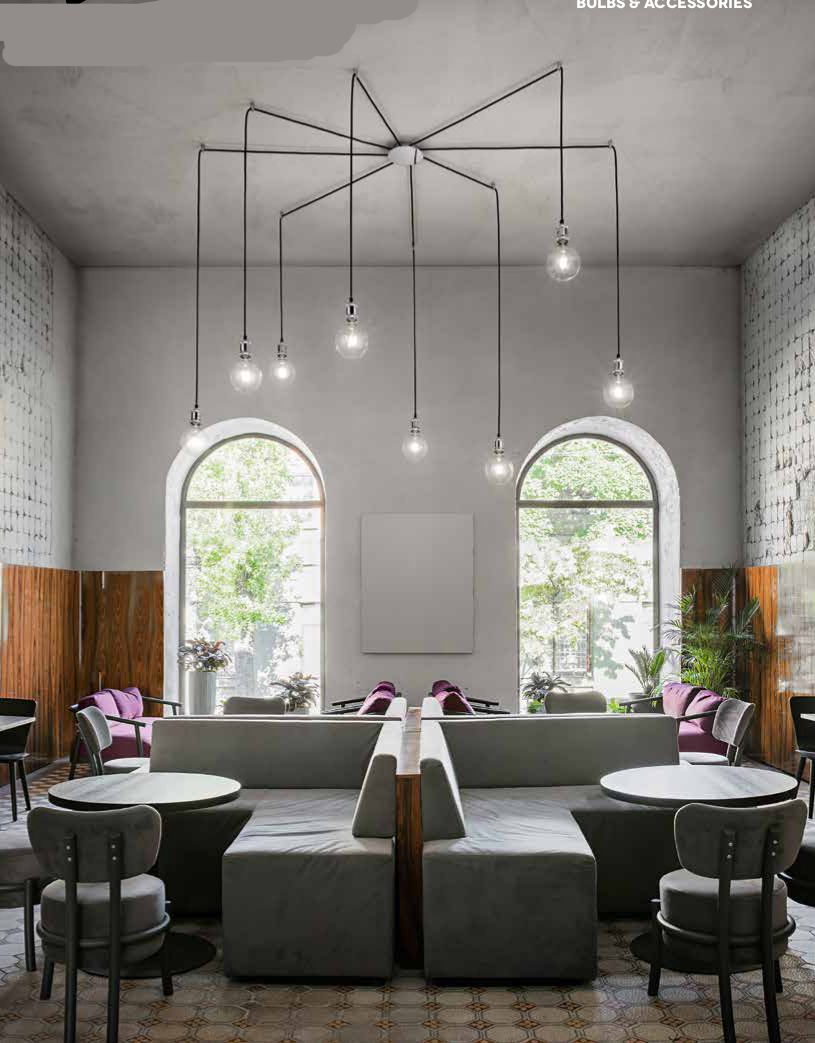 VINTAGE - Composizione di più sospensioni - Cromo Spazzolato Nero Ottone