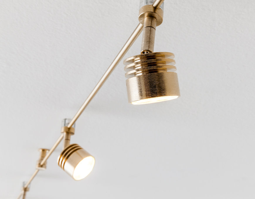 E-VIVA - SISTEMA BINARIO COLORE ORO E-VIVA SISTEMA BINARIO - SORGENTI A LED - CROMO, NIKEL O ORO FRANCESE