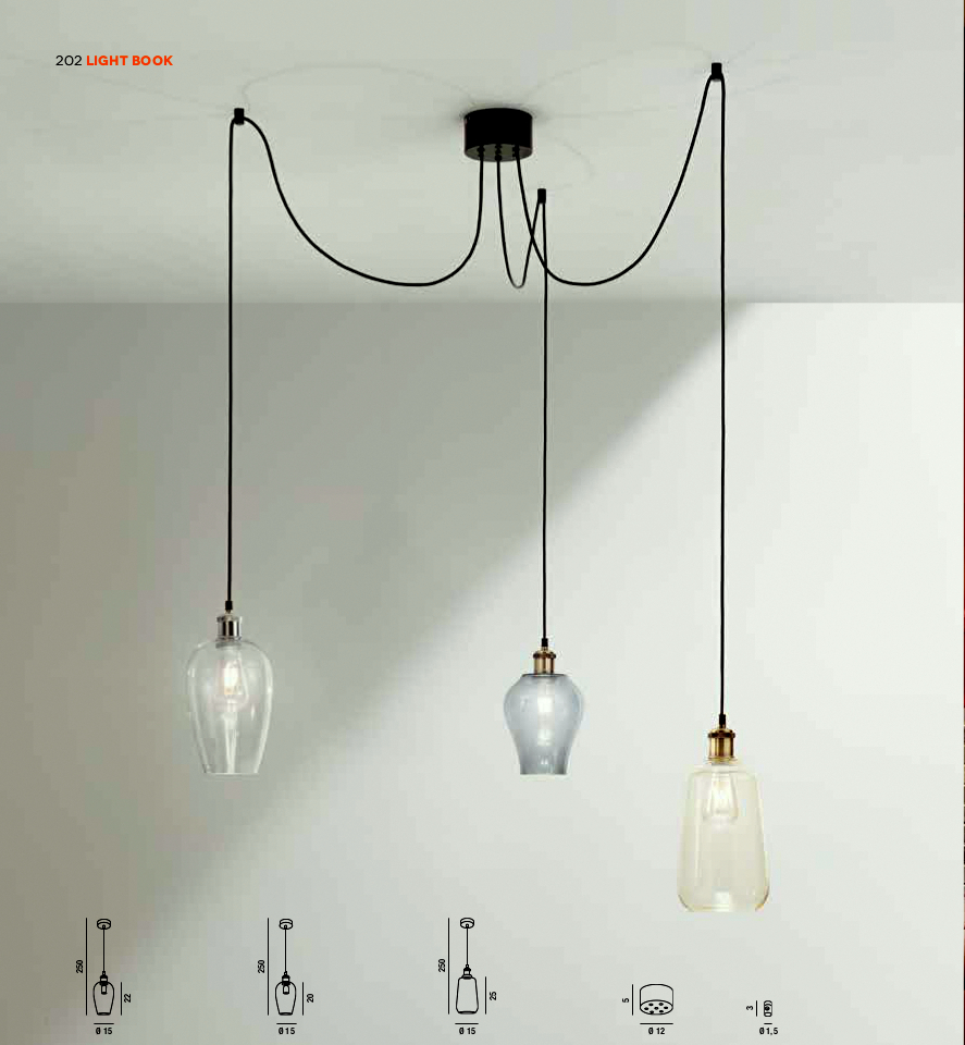 Vintage con Glass - Sospensione Composta