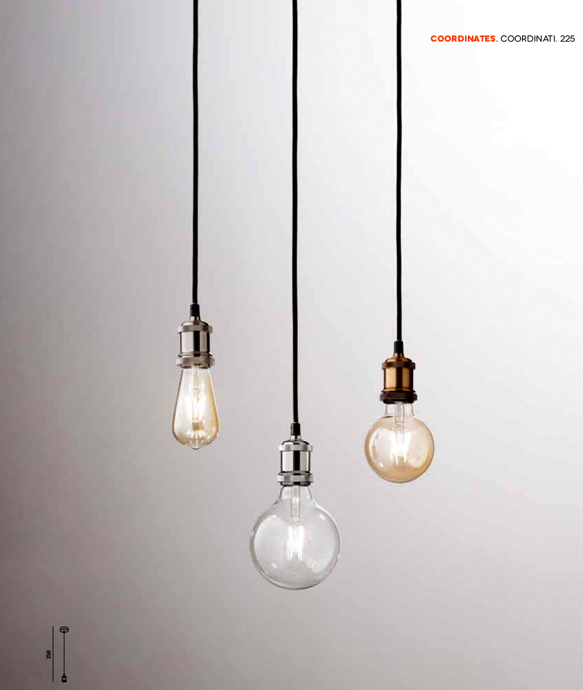 Vintage - Sospensioni Singole - Cromo Spazzolato Ottone