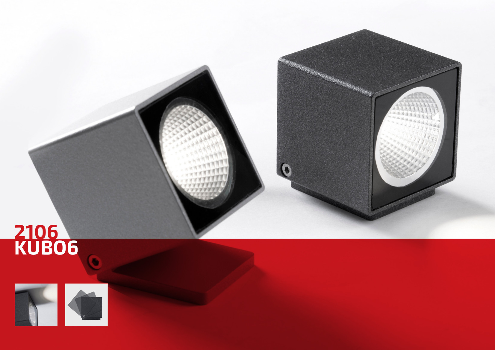 Kubo 06 - Proiettore e Cubo a luce a Led - 3 misure