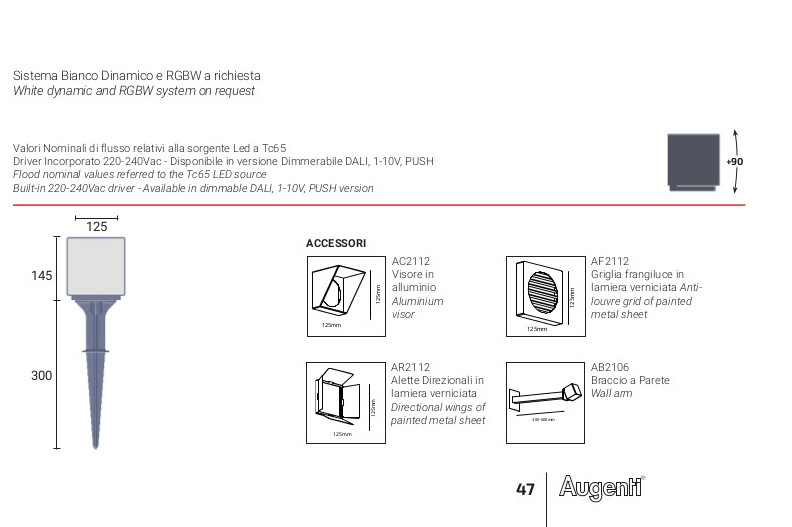 Kubo 06 - Proiettore e Cubo a luce a Led - 3 misure