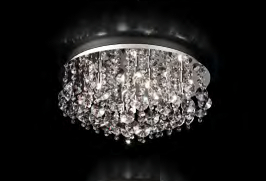 Vilma - Plafoniera con cristalli - Lampade G9 Led