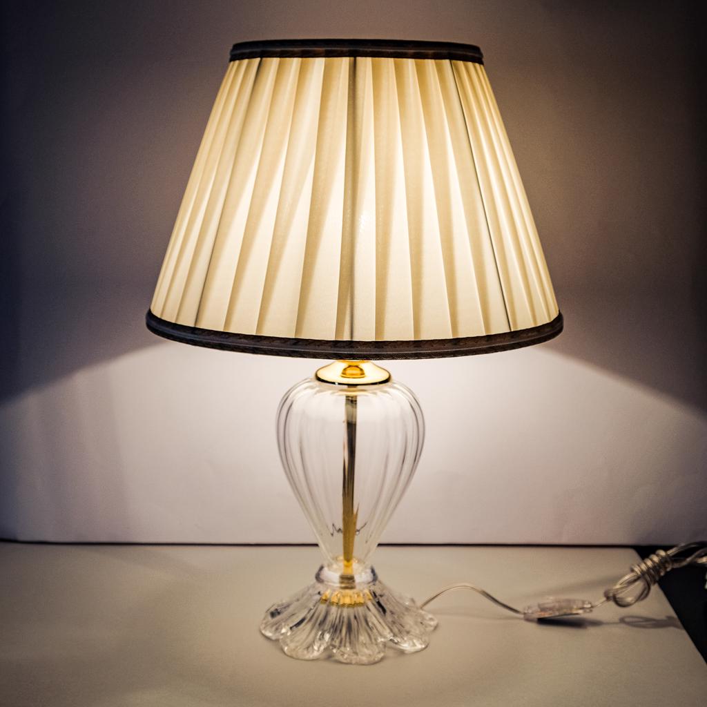 farnese - lumetto in vetro soffiato color cristallo farnese - lumetto in vetro soffiato color cristallo