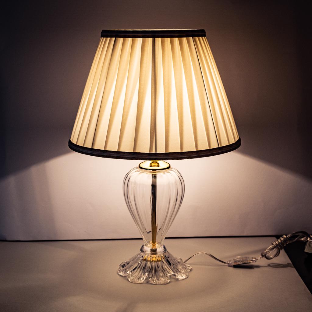 farnese - lumetto in vetro soffiato color cristallo farnese - lumetto in vetro soffiato color cristallo