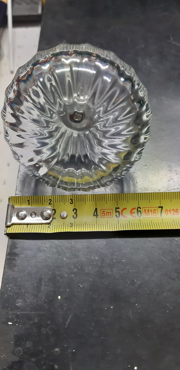 Finale in vetro soffiato - color cristallo